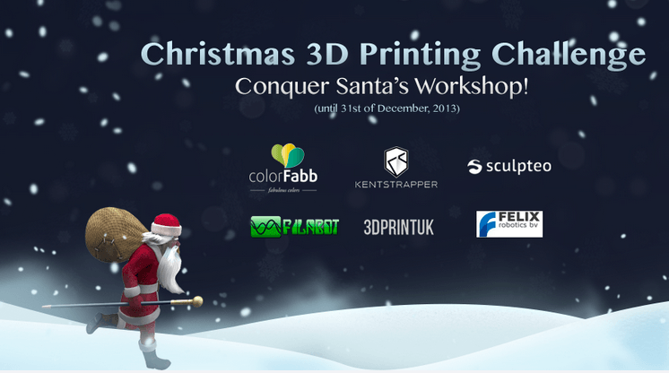 And the winner of the Christmas 3D Printing Challenge: Welcome To The North Pole is…