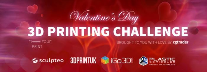 Who’s the winner of the Valentine’s Day 3D Printing Challenge?