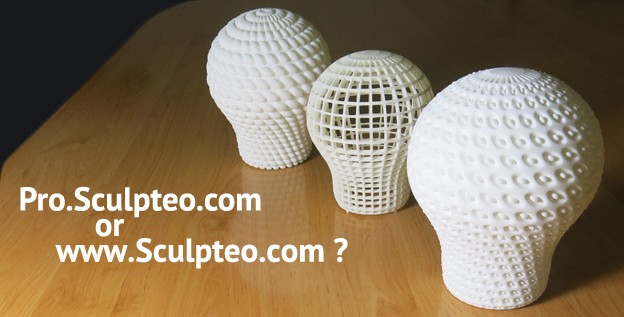 The difference between Sculpteo.com & Pro.Sculpteo.com