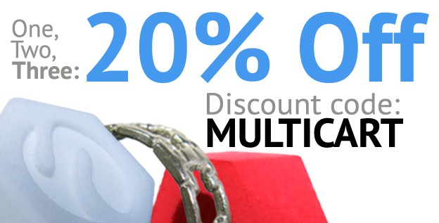 20% Discount on orders of three or more!!