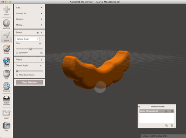 meshmixer:sculpteo 2
