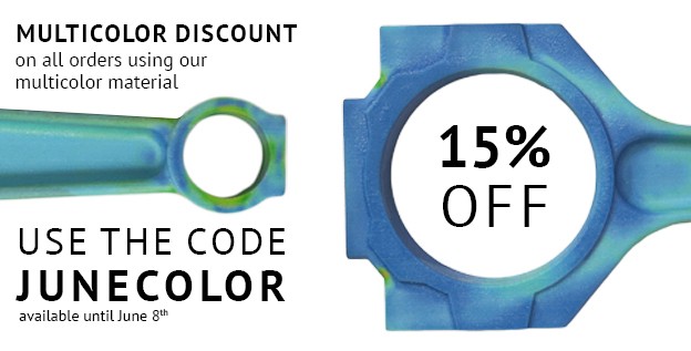5 days to save 15% on your multicolor 3D prints | Sculpteo Blog