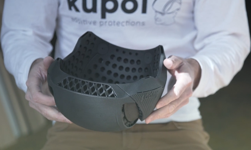 Casque de vélo imprimé en 3D: Découvrez le projet Kupol