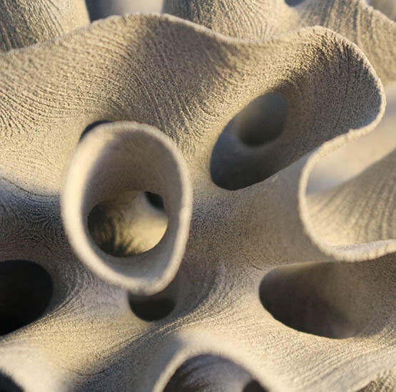 3d printed model in Alumide material on an SLS 3D printer