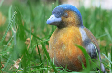 Bird multicolor 3D print produced with a 3D Systems Projet 660