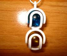 Pendentif à deux billes version 2