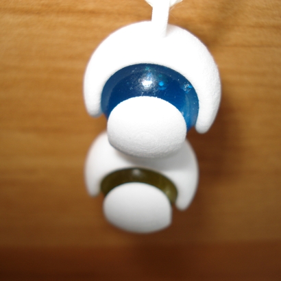 Pendentif à deux billes version 1