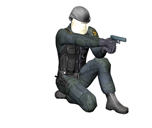 SWAT Handgun Sitting