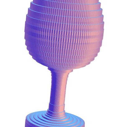 Carlson Peugeot wine glass in Cuboids