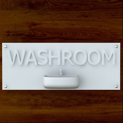 Washroom Sign