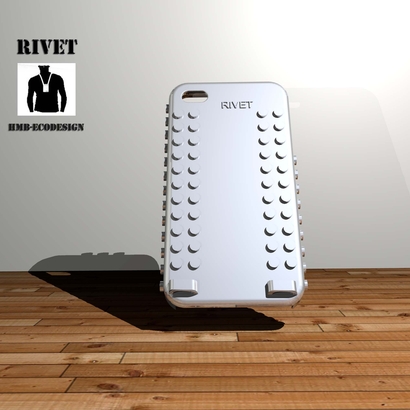 coque iphone 4 "RIVET" à personnaliser" / 3d print iphone 4 case