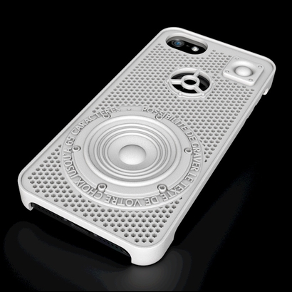 Coque iPhone 5 "Haut parleur" personnalisable