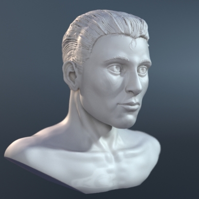 Buste homme_3d