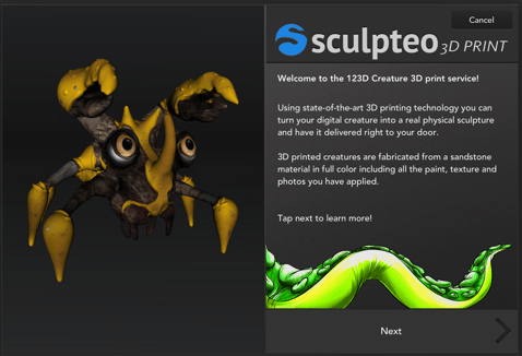 sculpteo-autodesk-123d-creature