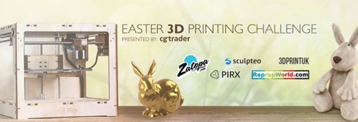 Easter 3D Printing Challenge with CGtrader!