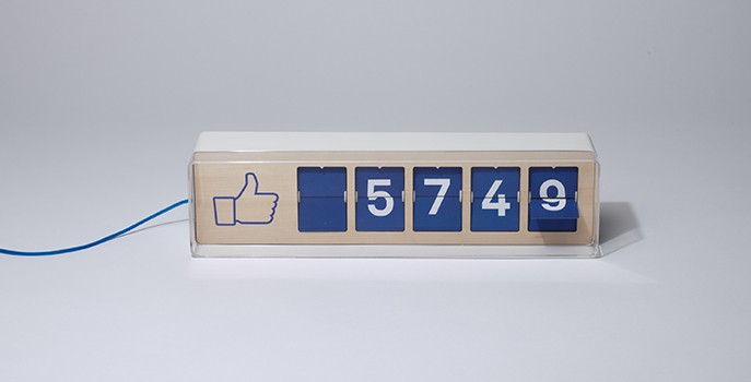 Fliike, the Facebook Likes Counter, prototyped through our services | Sculpteo Blog