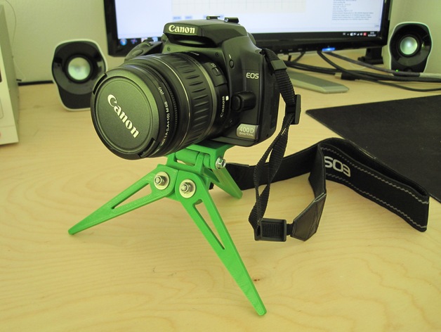 article 3D printed compact camera tripod