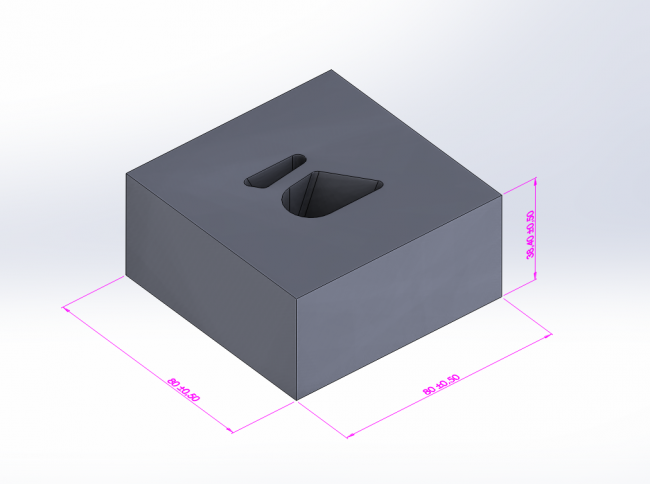 Total volume of first silicon mold part