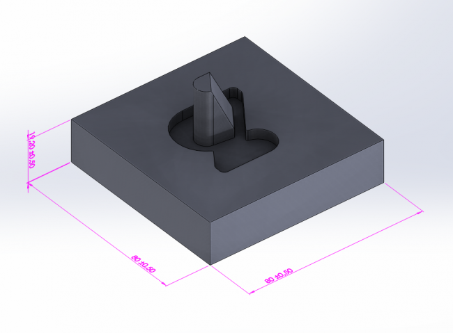 Total volume of second silicon mold part