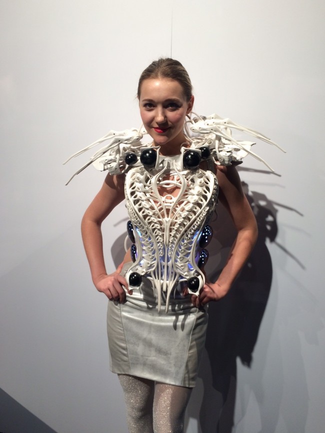 Anouk Wipprecht 3D printed item at RAPID