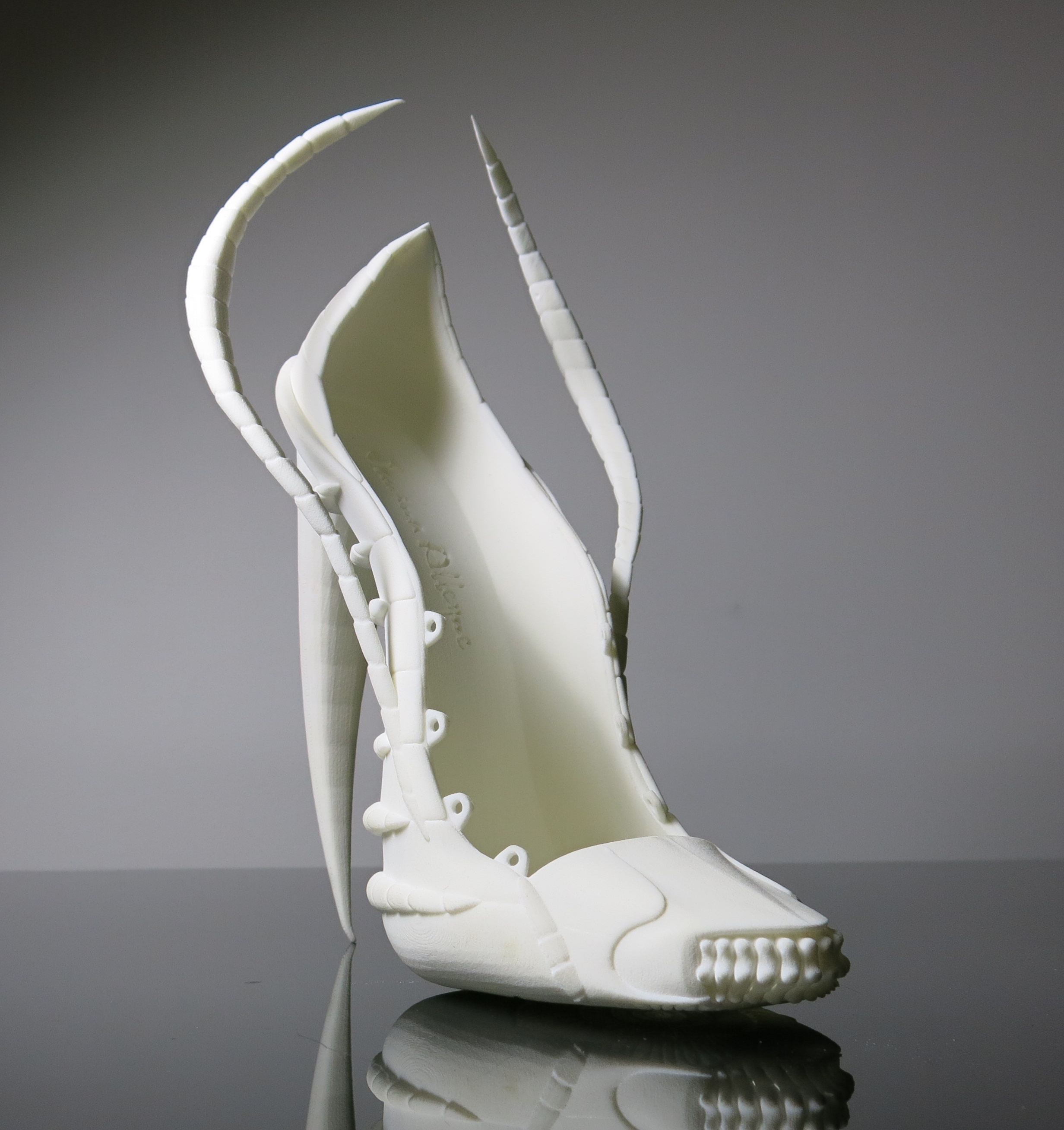 High-heeled made in PA12 polyamide