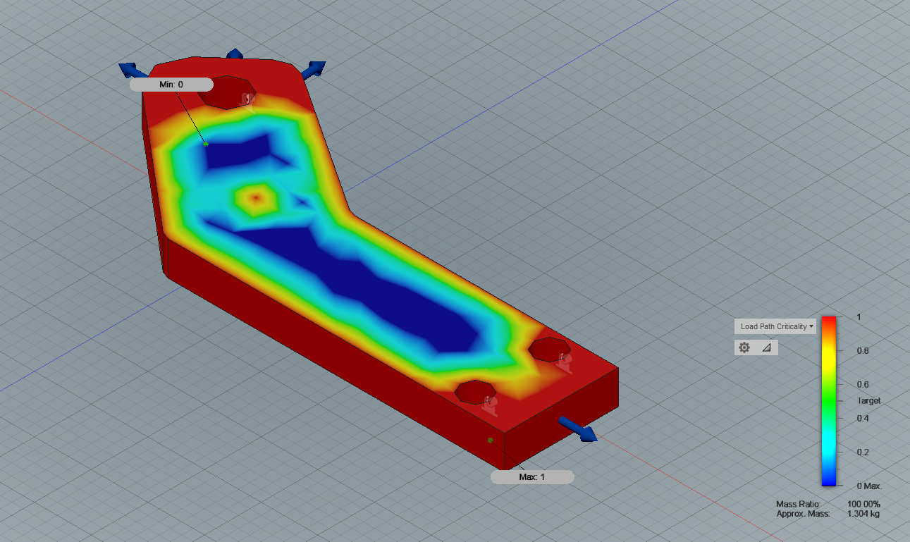 Results full Topology Optimization Fusion 360