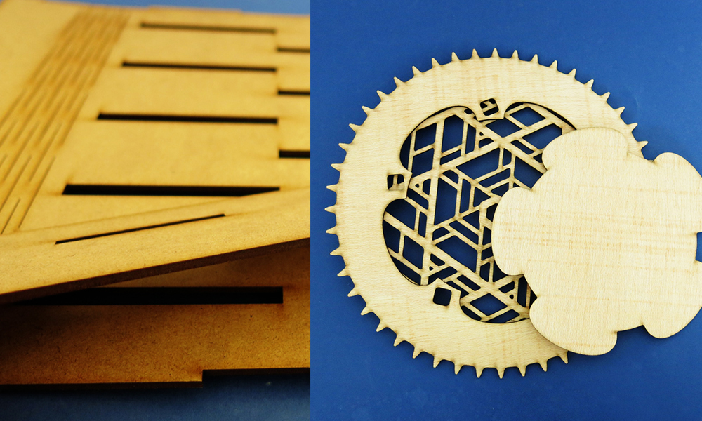 Laser cutter wood shop thickness