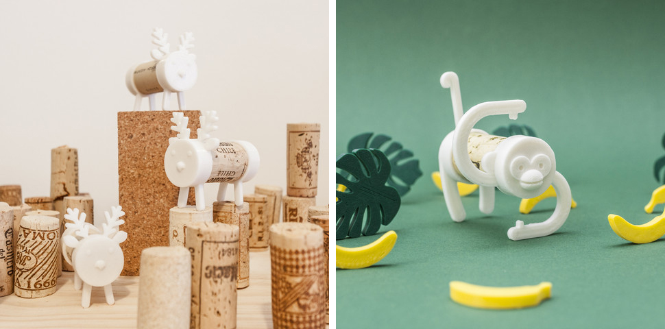 Upcycling with 3D printing to create animals