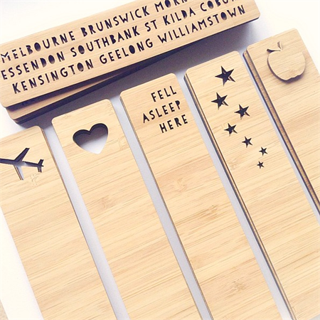 laser cut and engraved US States shapes 20 Wooden Custom Product Tags