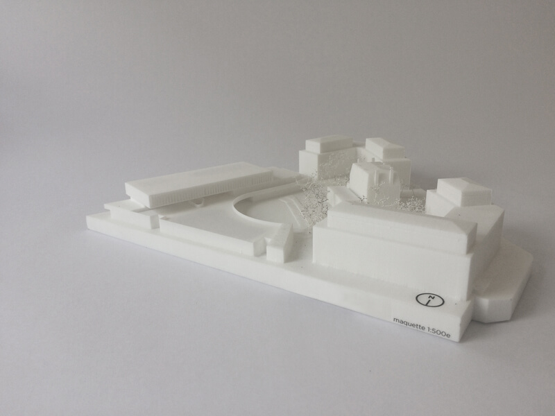 Architectural model 3D printed