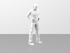 Male Standing hands hips