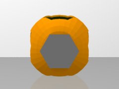 5 sheres imbriquées + support fixe texture
