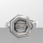 ring base part 1 of ring with realistic gem