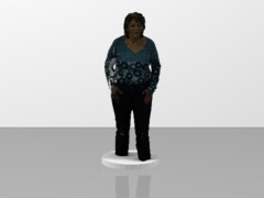Bhakti Stehend OBJ CUTsockel fuesse 3 eck sculpteo