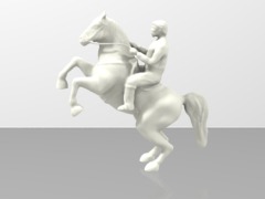 Rearinh Horse and Rider