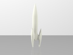 Retro Rocket 1 Miniature