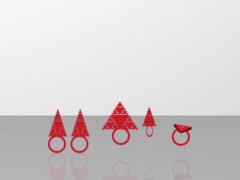 tessellation triangle jewelry set