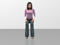 Woman Figure Sitting Position  1/20
