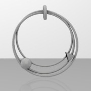 Pendentif Cydonia Argent Brut