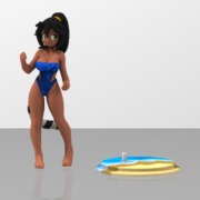 Kimi Tropical Swimsuit figurine