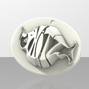 Phitz Coaster, Sculpture, Paperweight, or Pendant