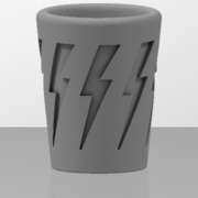 Fitz Lghtning Bolt Shot Glass