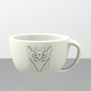 Coffe Mini Cup Transformer Deception Logo Style