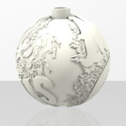 "Merry Christmas" custom 3d Ornament