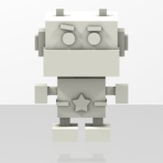 Box Robot 3D Model 3D model