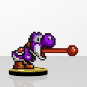 Yoshi Amiibit Figure Purple
