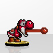 Yoshi Amiibit Figure Red