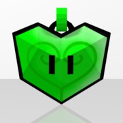Pendentif Coeur Vert