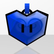 Pendentif Coeur Bleu