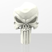 3D Punisher Skull Chit